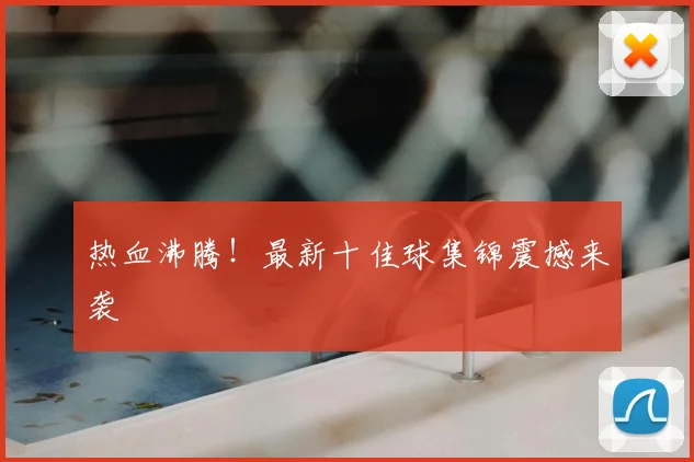 热血沸腾！最新十佳球集锦震撼来袭